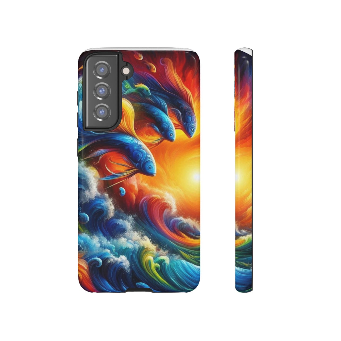 Vibrant Fishing Enthuiast Phone Tough Case