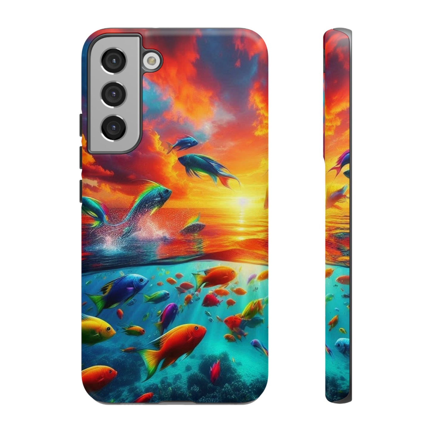 Vibrant Fishing Enthuiast Phone Tough Case