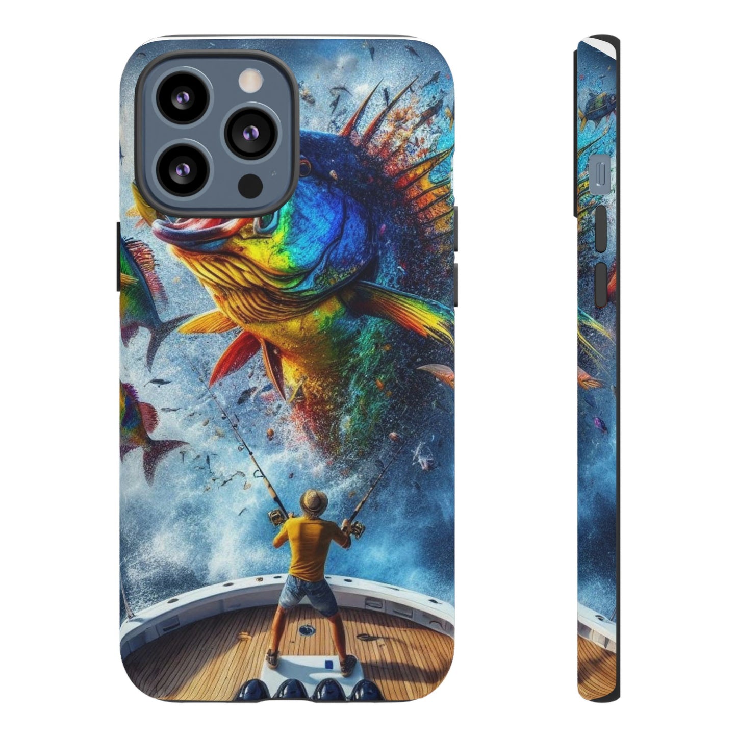 Vibrant Fishing Enthuiast Phone Tough Case