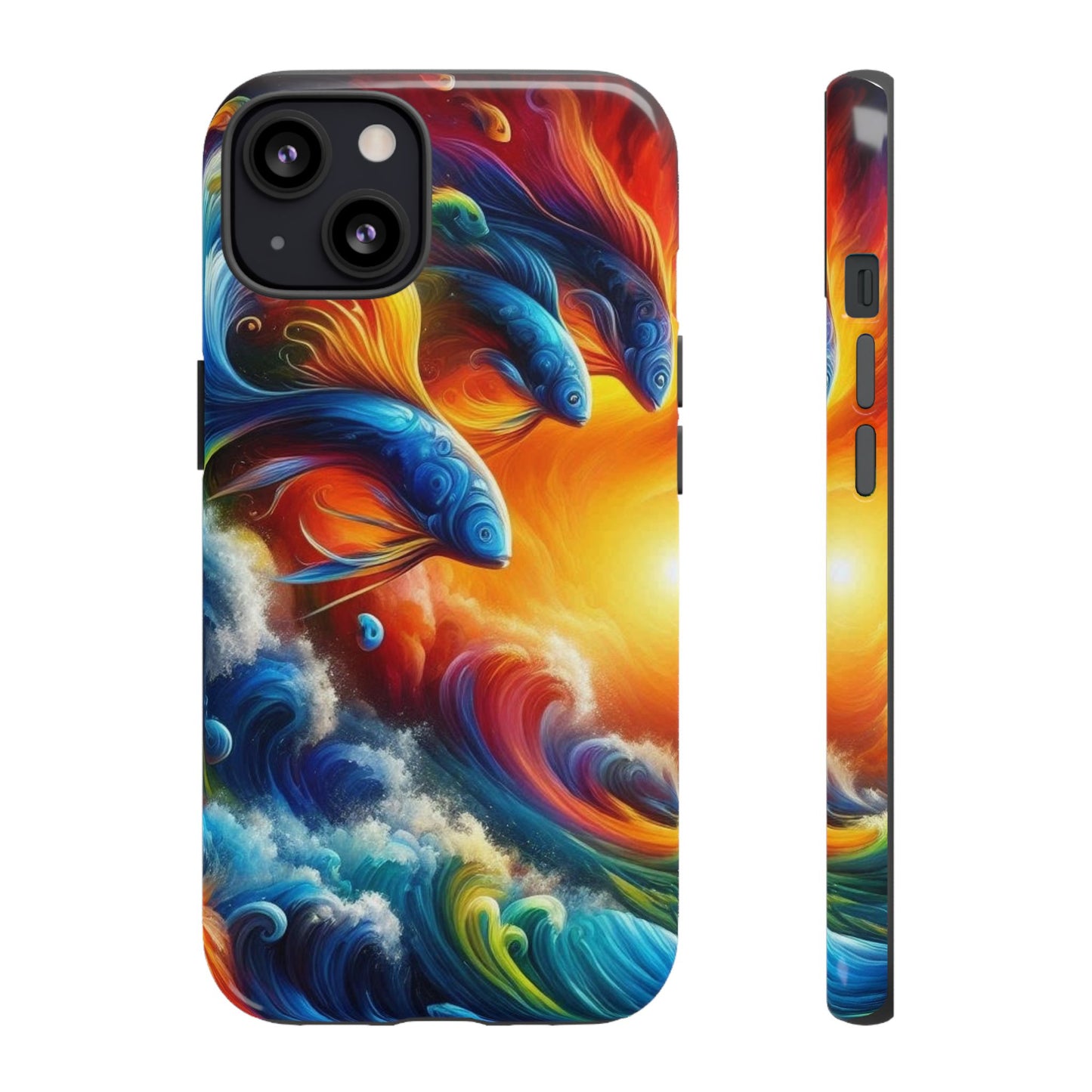 Vibrant Fishing Enthuiast Phone Tough Case