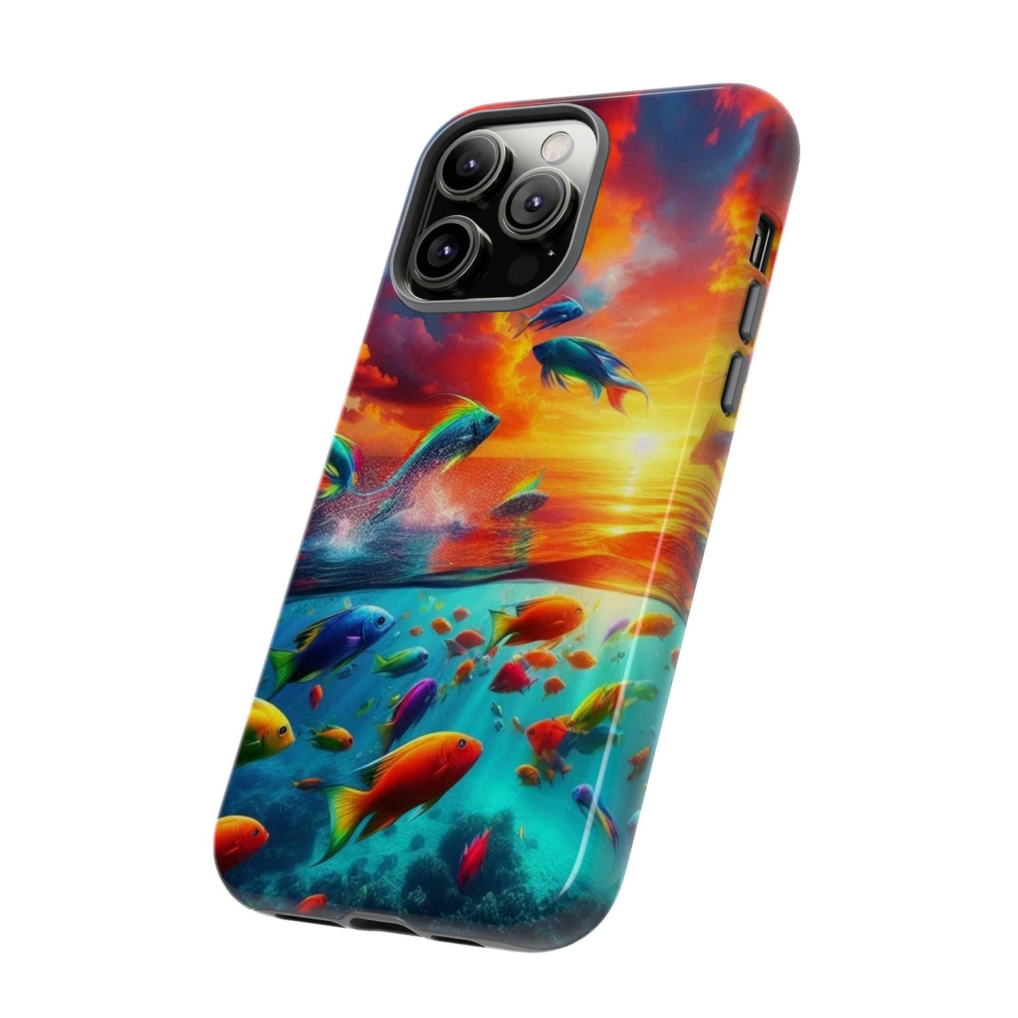 Vibrant Fishing Enthuiast Phone Tough Case