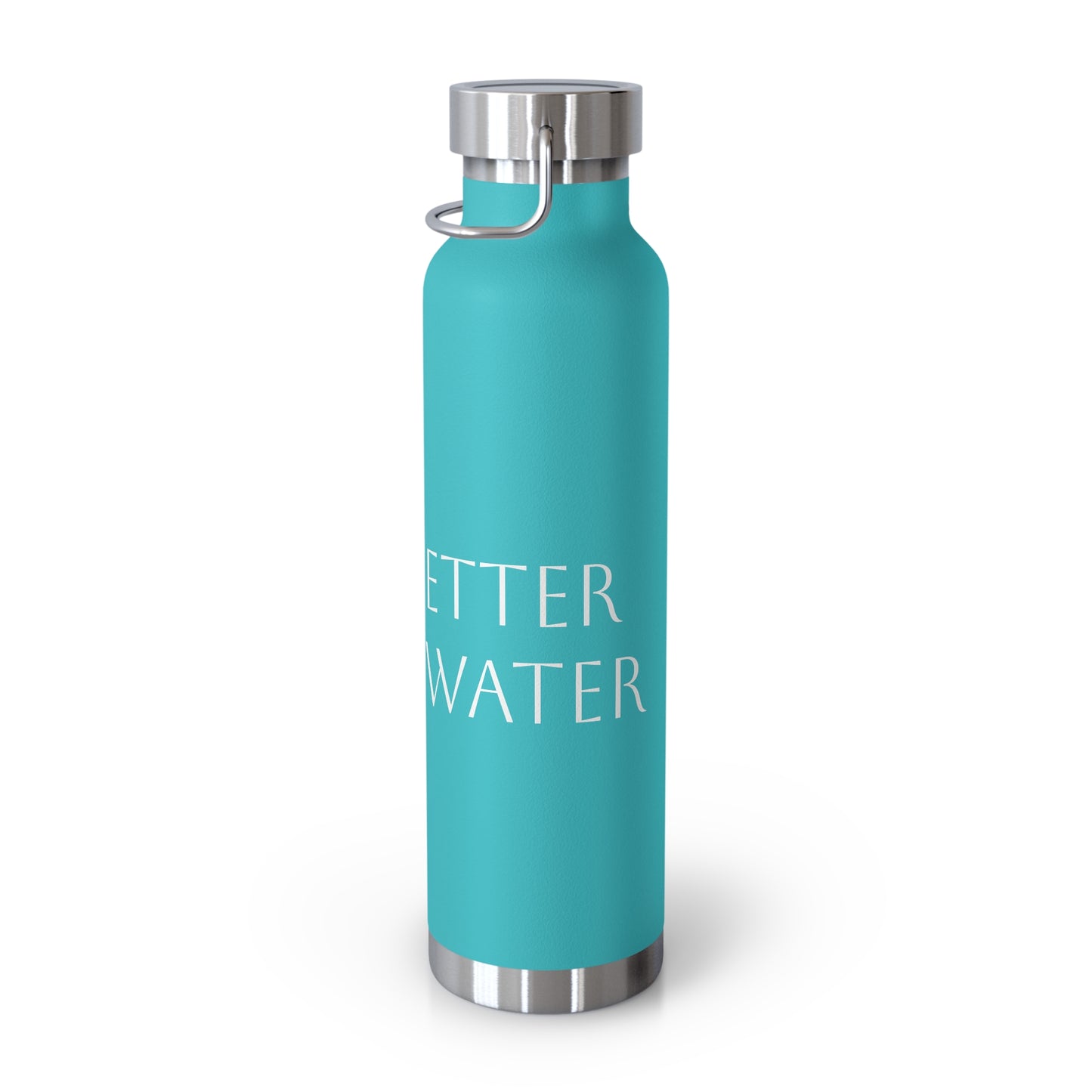 Water Bottle, Life is Better on the Water design, Stainless Steel Insulated Bottle, 22oz, Gift for Outdoorsy People, Beach Vacation