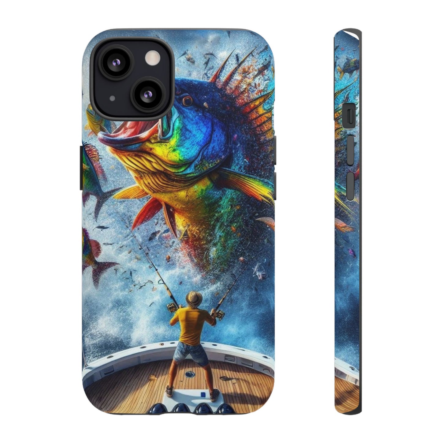 Vibrant Fishing Enthuiast Phone Tough Case