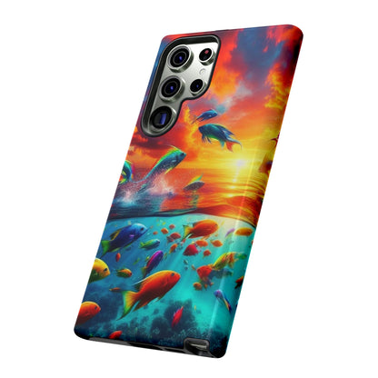 Vibrant Fishing Enthuiast Phone Tough Case