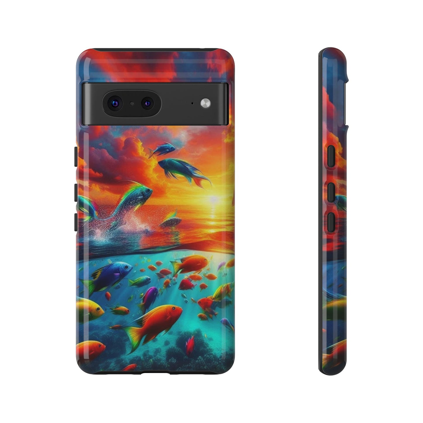 Vibrant Fishing Enthuiast Phone Tough Case