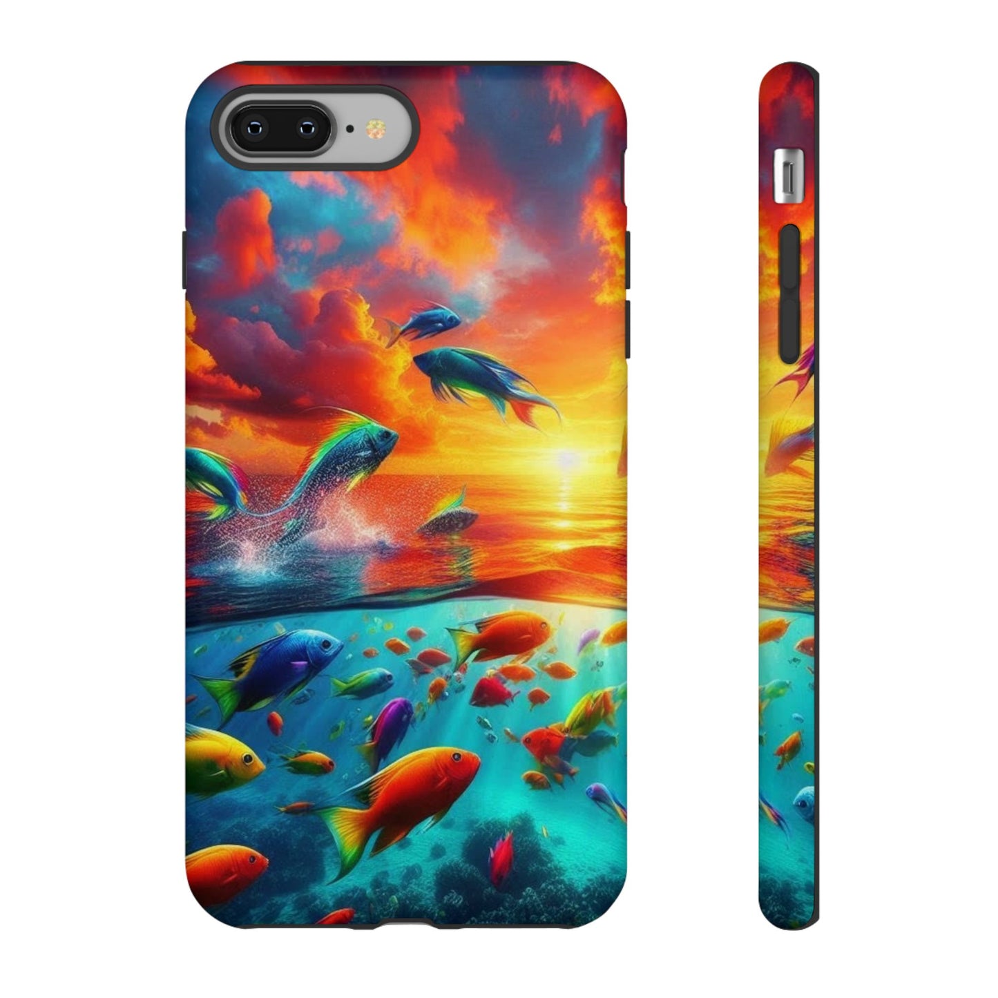 Vibrant Fishing Enthuiast Phone Tough Case