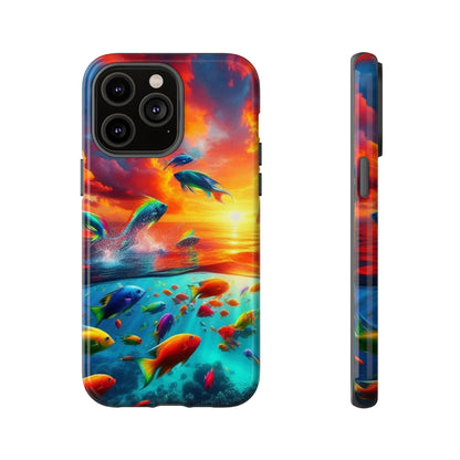 Vibrant Fishing Enthuiast Phone Tough Case