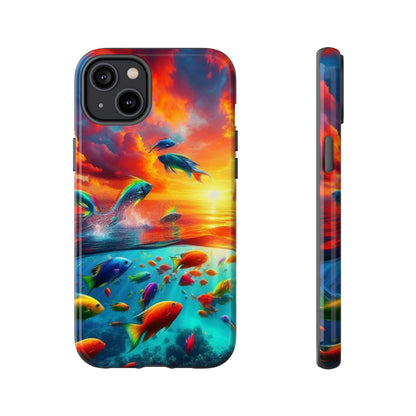 Vibrant Fishing Enthuiast Phone Tough Case