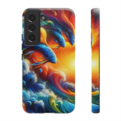 Vibrant Fishing Enthuiast Phone Tough Case