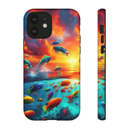 Vibrant Fishing Enthuiast Phone Tough Case