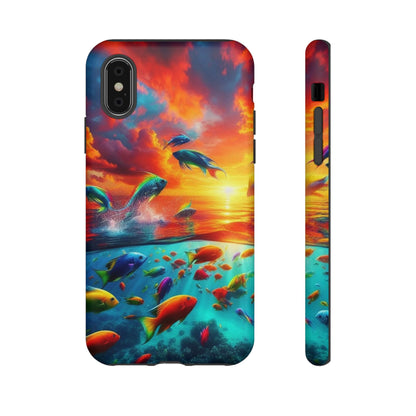 Vibrant Fishing Enthuiast Phone Tough Case