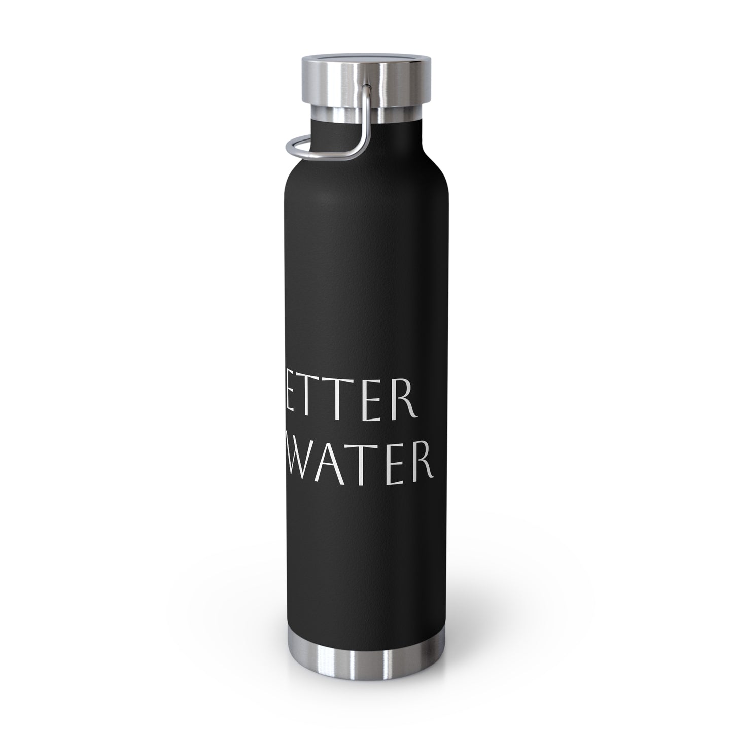 Water Bottle, Life is Better on the Water design, Stainless Steel Insulated Bottle, 22oz, Gift for Outdoorsy People, Beach Vacation