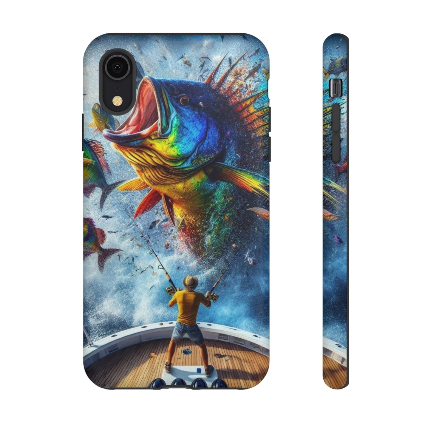 Vibrant Fishing Enthuiast Phone Tough Case