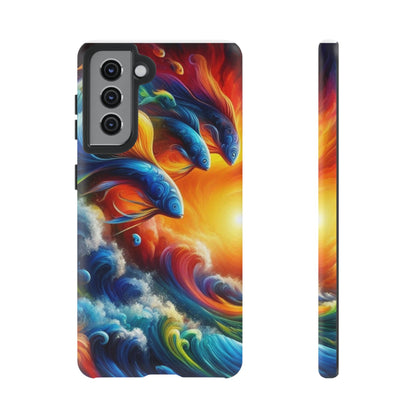 Vibrant Fishing Enthuiast Phone Tough Case