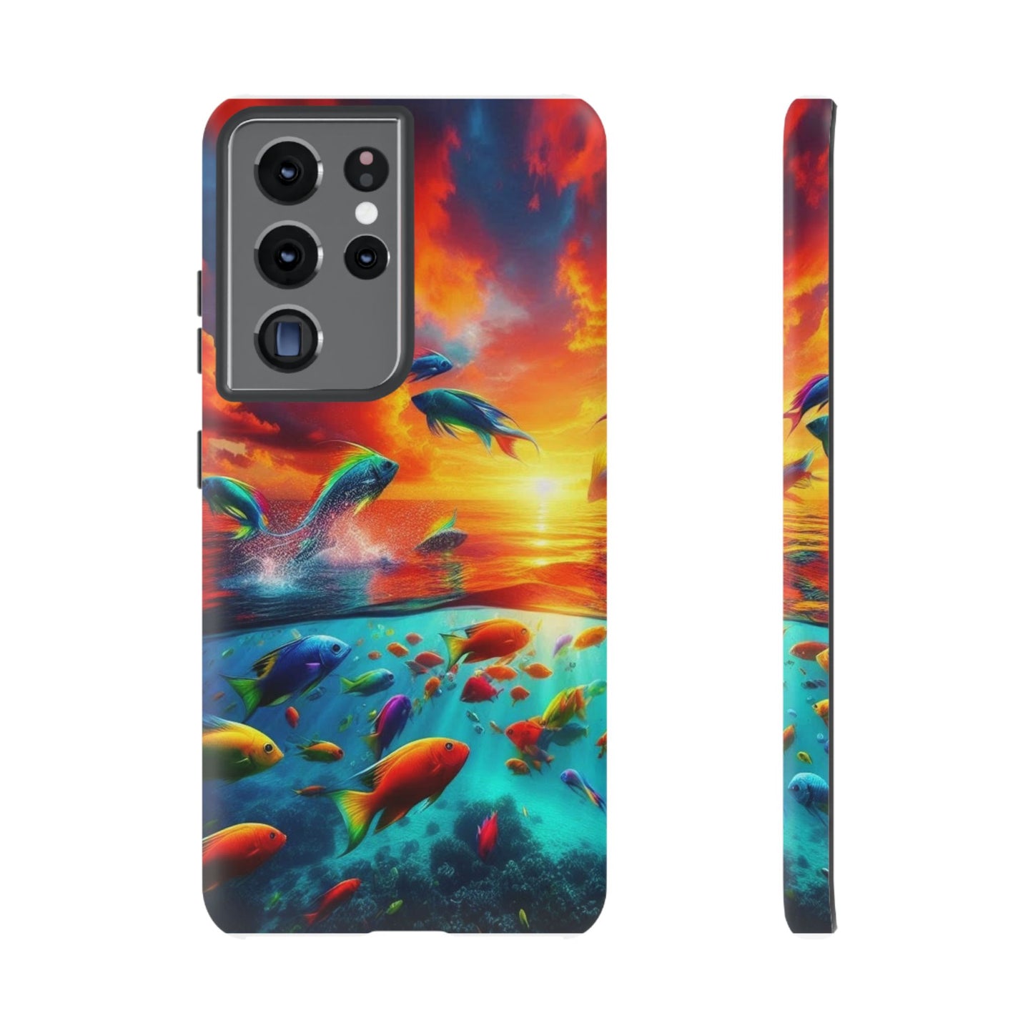 Vibrant Fishing Enthuiast Phone Tough Case