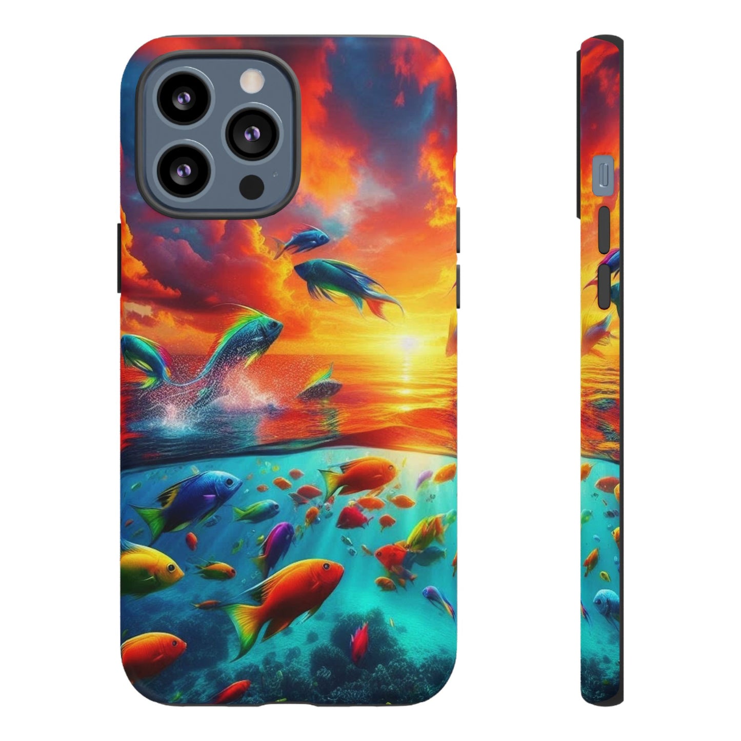 Vibrant Fishing Enthuiast Phone Tough Case