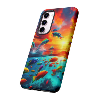 Vibrant Fishing Enthuiast Phone Tough Case