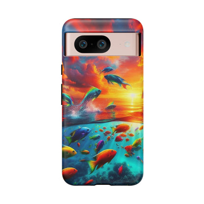 Vibrant Fishing Enthuiast Phone Tough Case