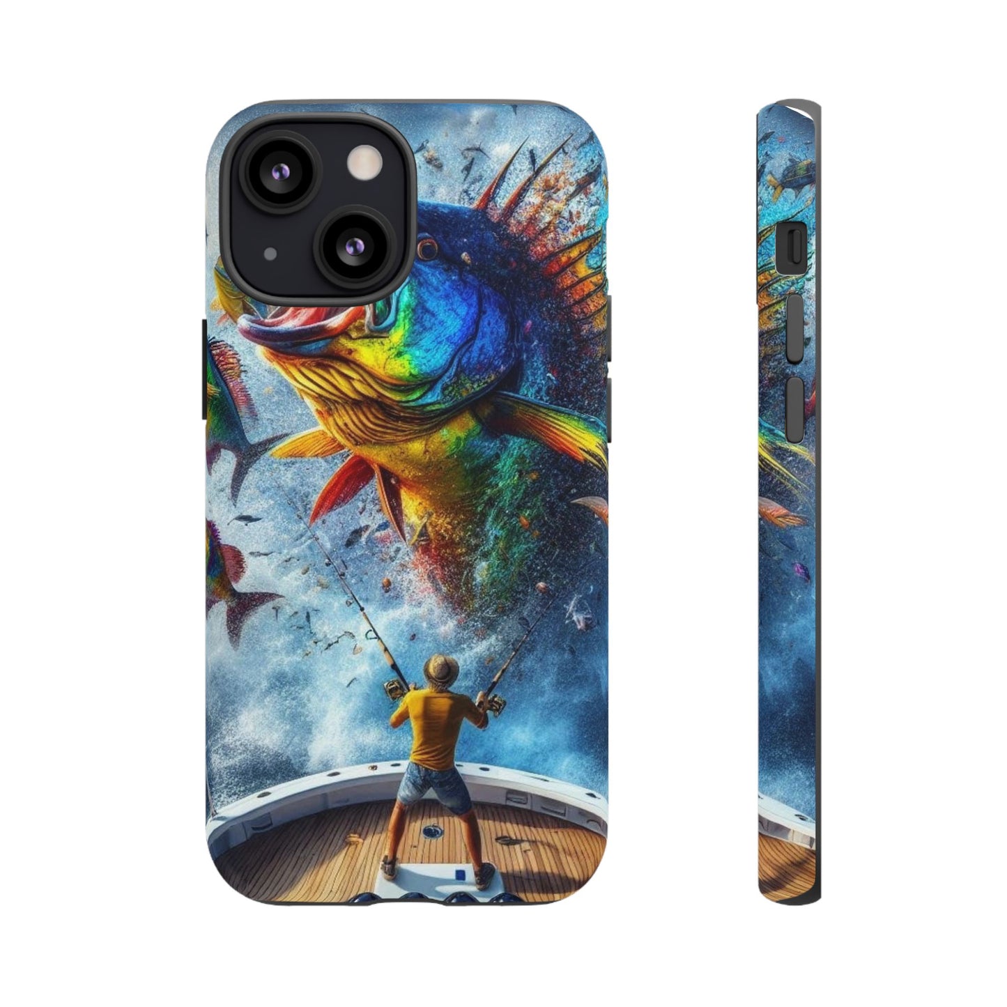 Vibrant Fishing Enthuiast Phone Tough Case