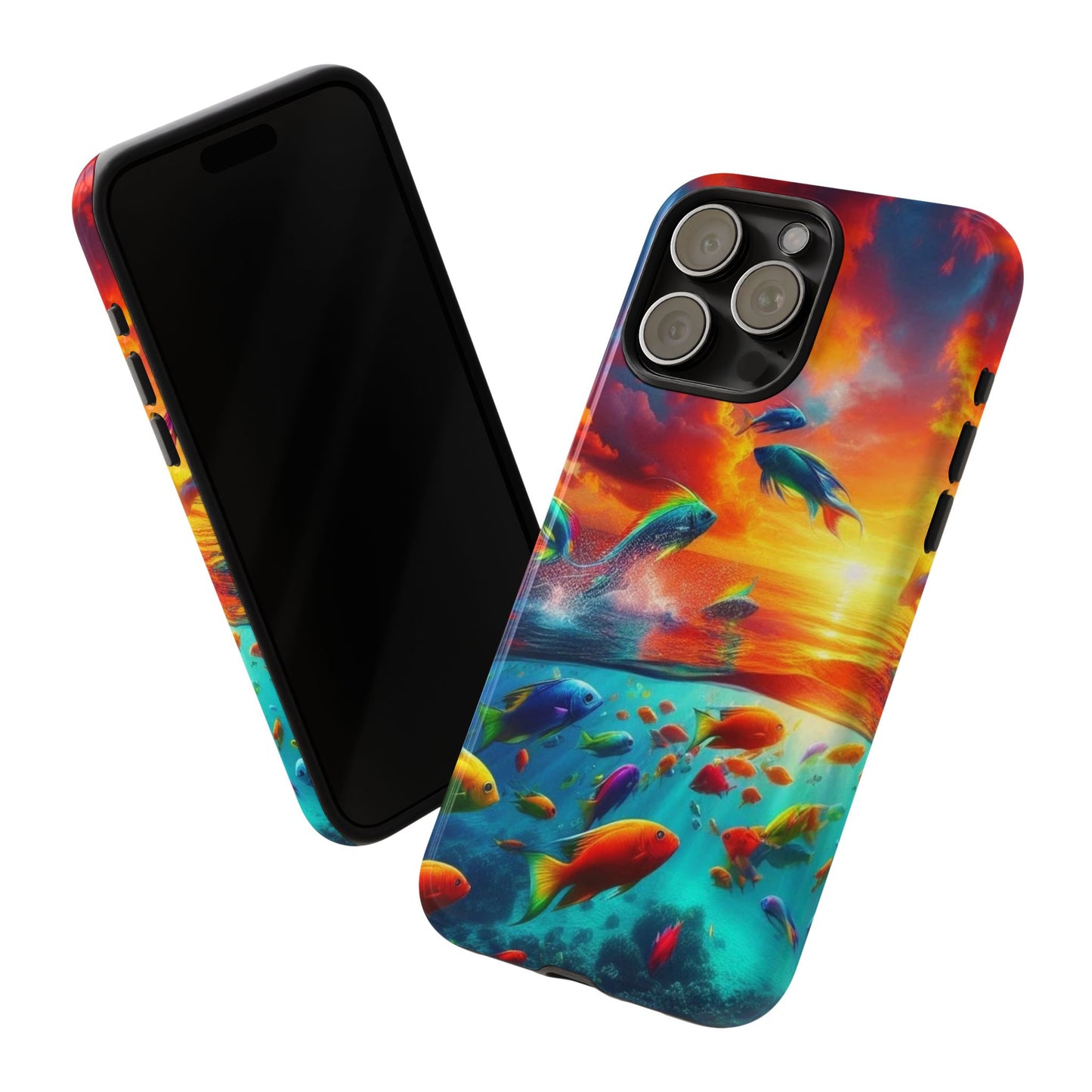 Vibrant Fishing Enthuiast Phone Tough Case