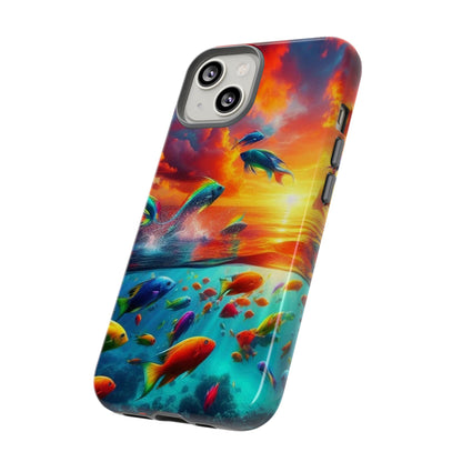 Vibrant Fishing Enthuiast Phone Tough Case