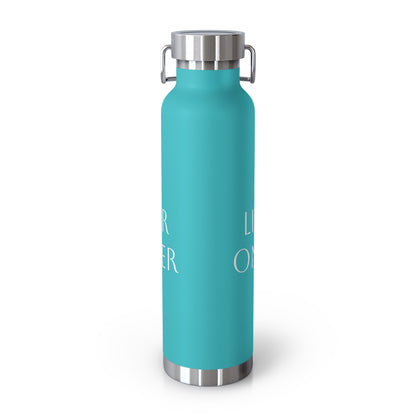 Water Bottle, Life is Better on the Water design, Stainless Steel Insulated Bottle, 22oz, Gift for Outdoorsy People, Beach Vacation