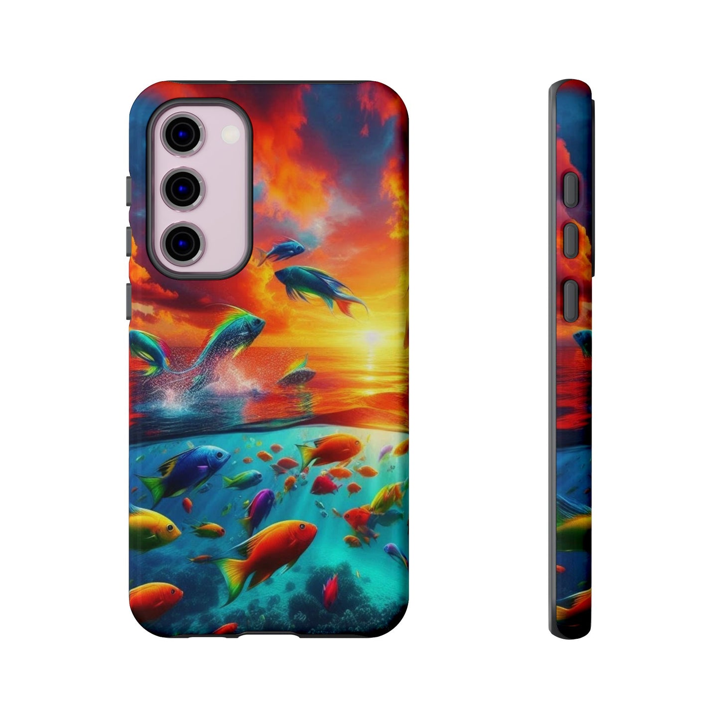 Vibrant Fishing Enthuiast Phone Tough Case