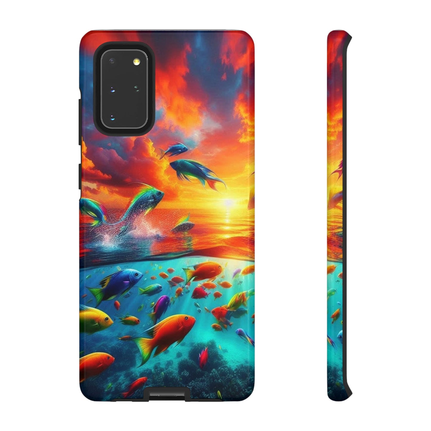 Vibrant Fishing Enthuiast Phone Tough Case