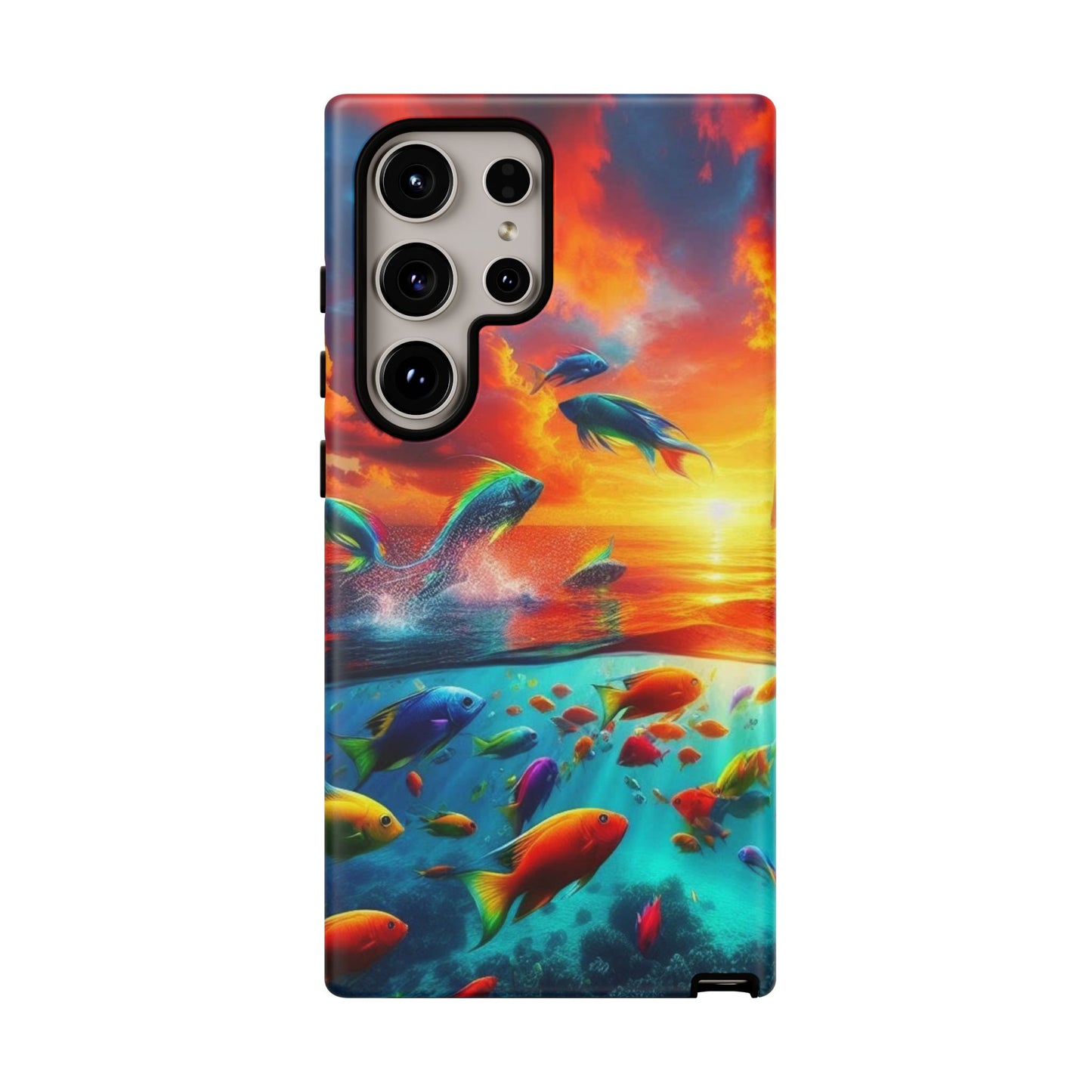 Vibrant Fishing Enthuiast Phone Tough Case