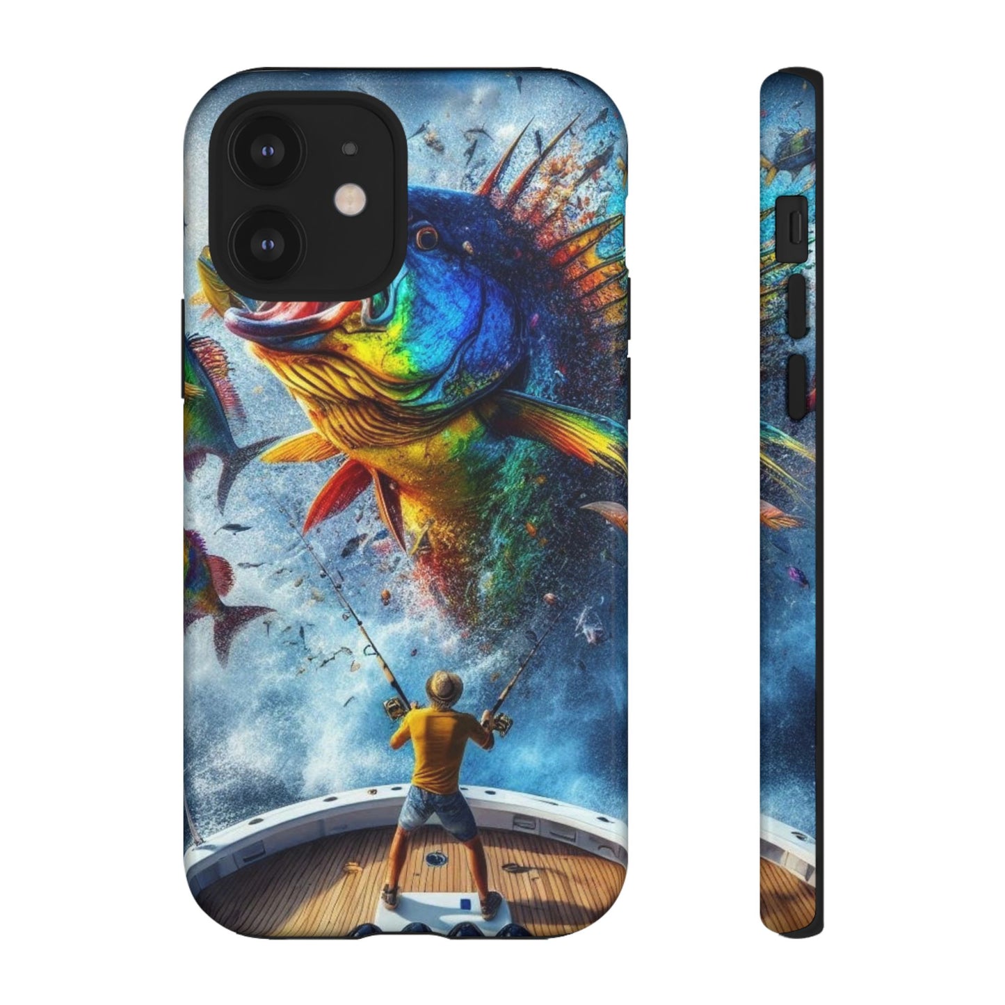 Vibrant Fishing Enthuiast Phone Tough Case