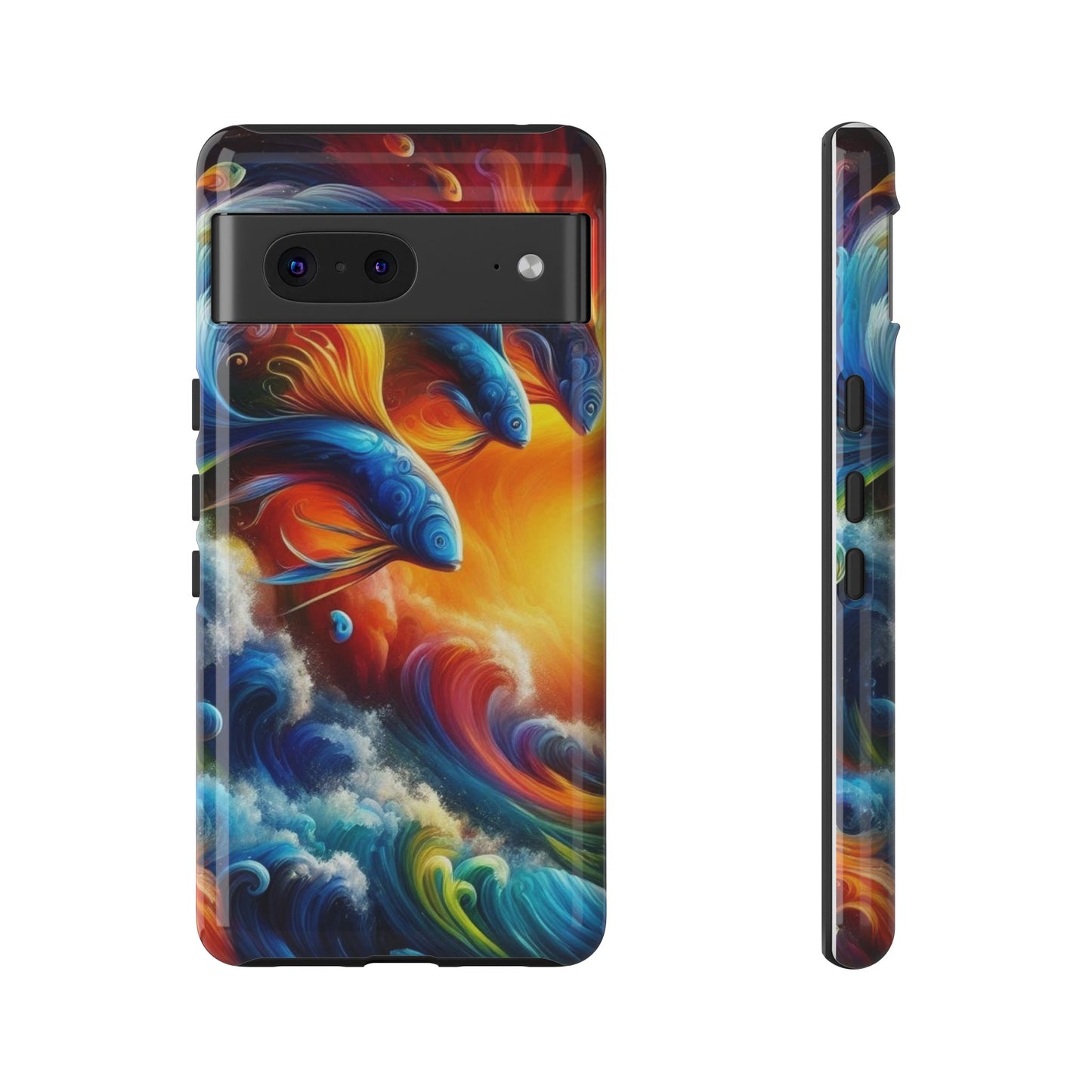 Vibrant Fishing Enthuiast Phone Tough Case