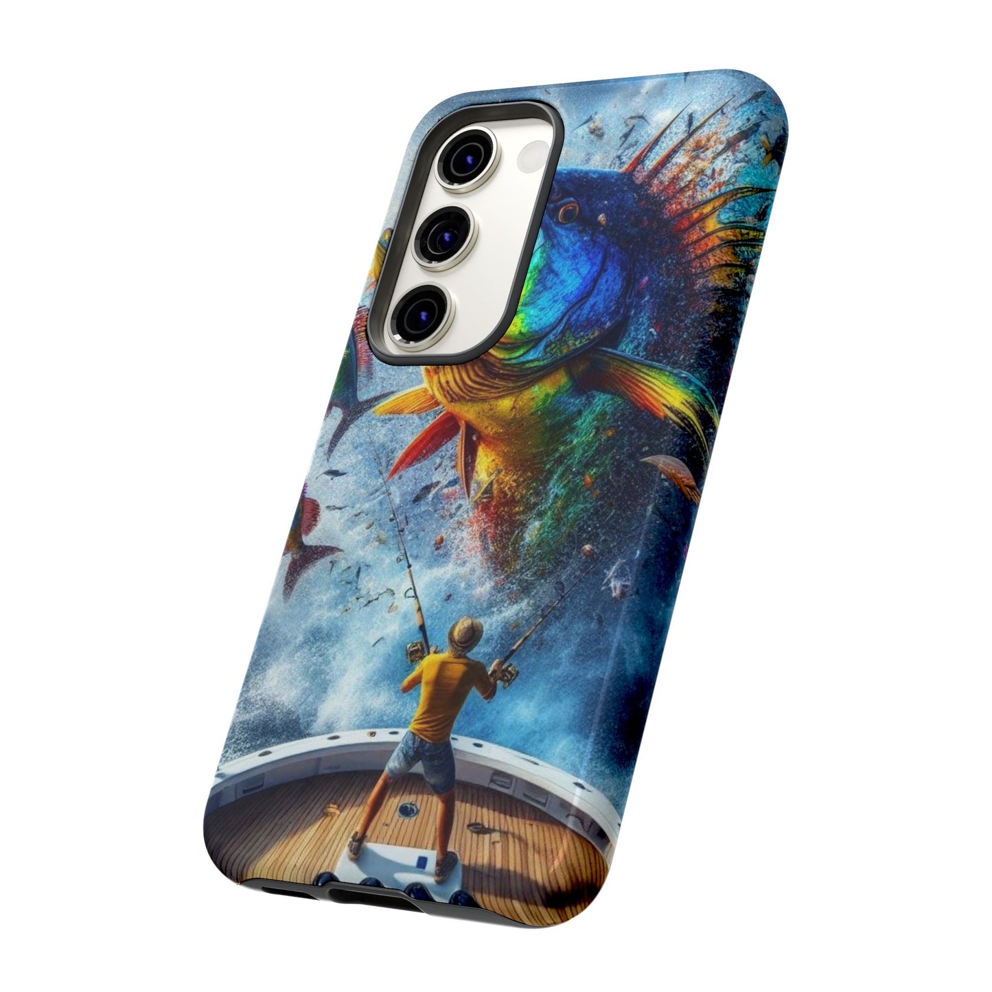 Vibrant Fishing Enthuiast Phone Tough Case