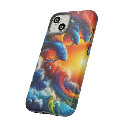 Vibrant Fishing Enthuiast Phone Tough Case