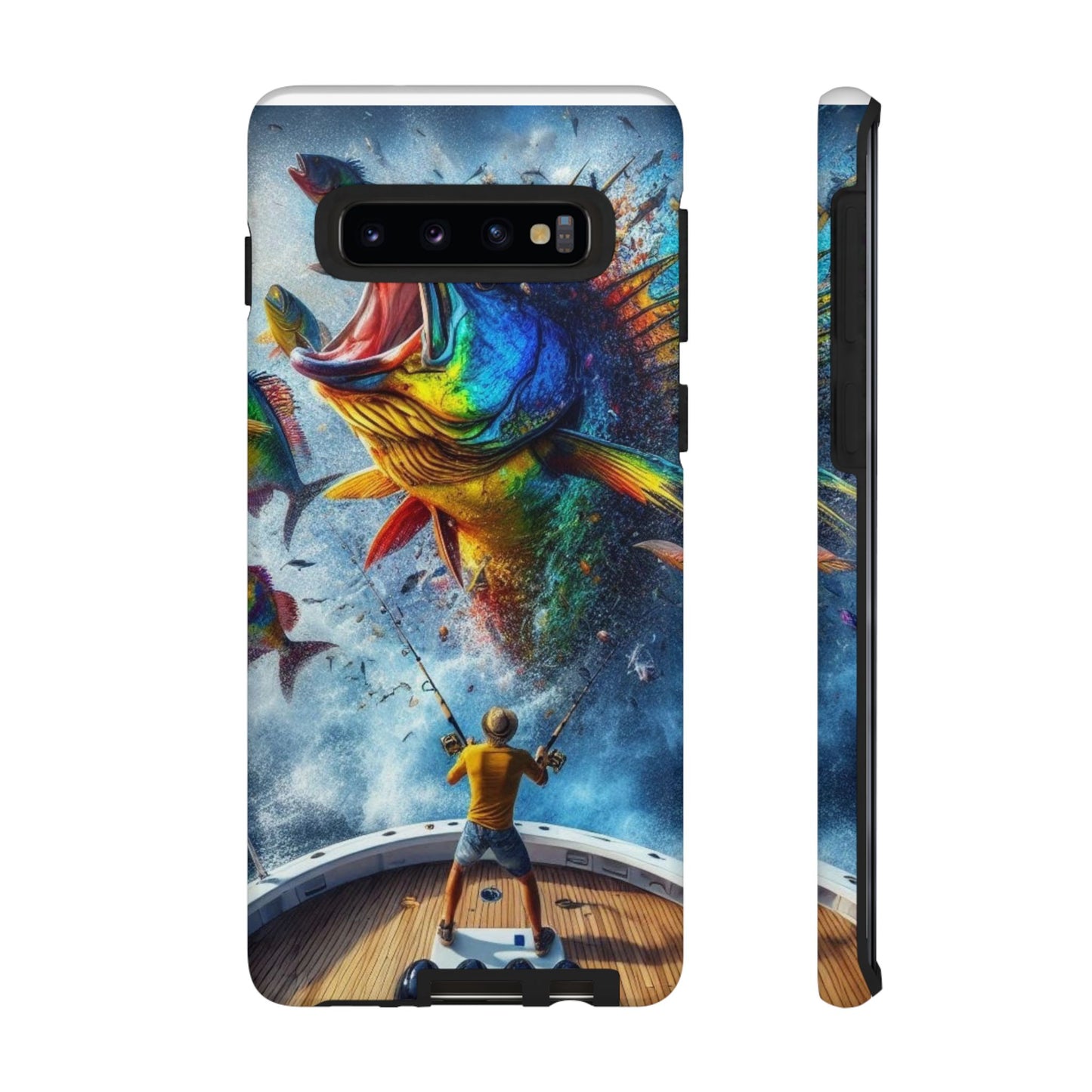 Vibrant Fishing Enthuiast Phone Tough Case