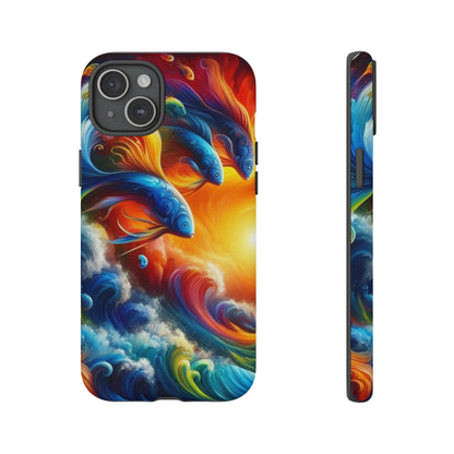 Vibrant Fishing Enthuiast Phone Tough Case