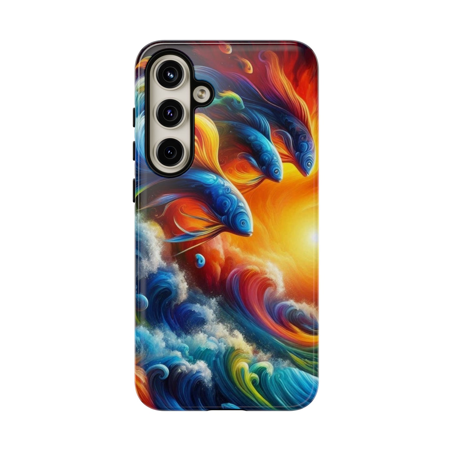 Vibrant Fishing Enthuiast Phone Tough Case