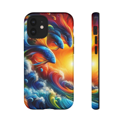 Vibrant Fishing Enthuiast Phone Tough Case