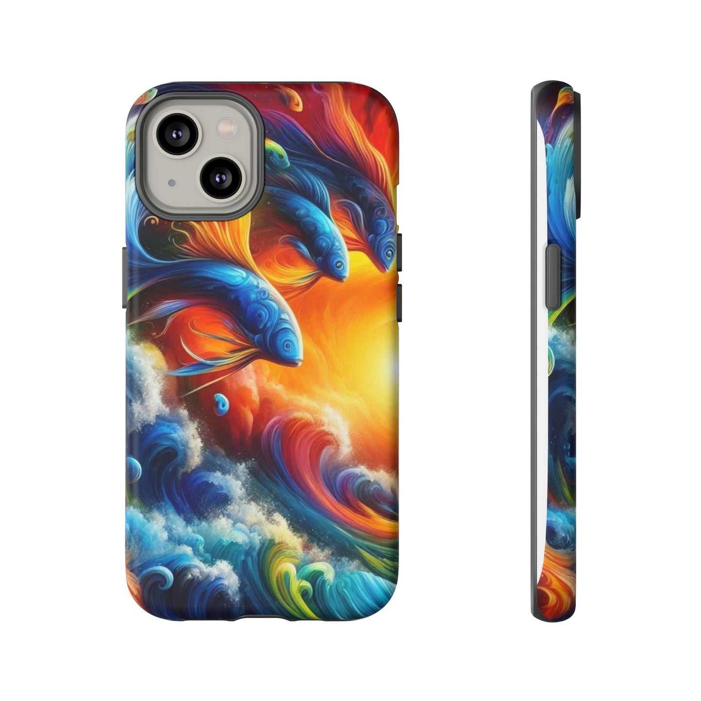 Vibrant Fishing Enthuiast Phone Tough Case