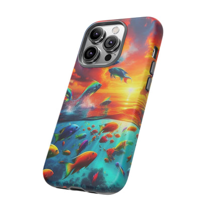 Vibrant Fishing Enthuiast Phone Tough Case