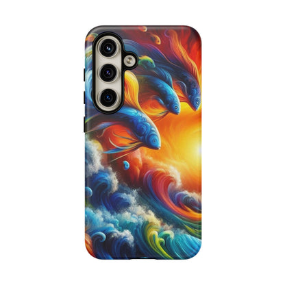 Vibrant Fishing Enthuiast Phone Tough Case