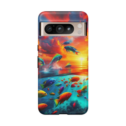 Vibrant Fishing Enthuiast Phone Tough Case