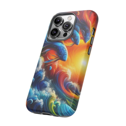 Vibrant Fishing Enthuiast Phone Tough Case