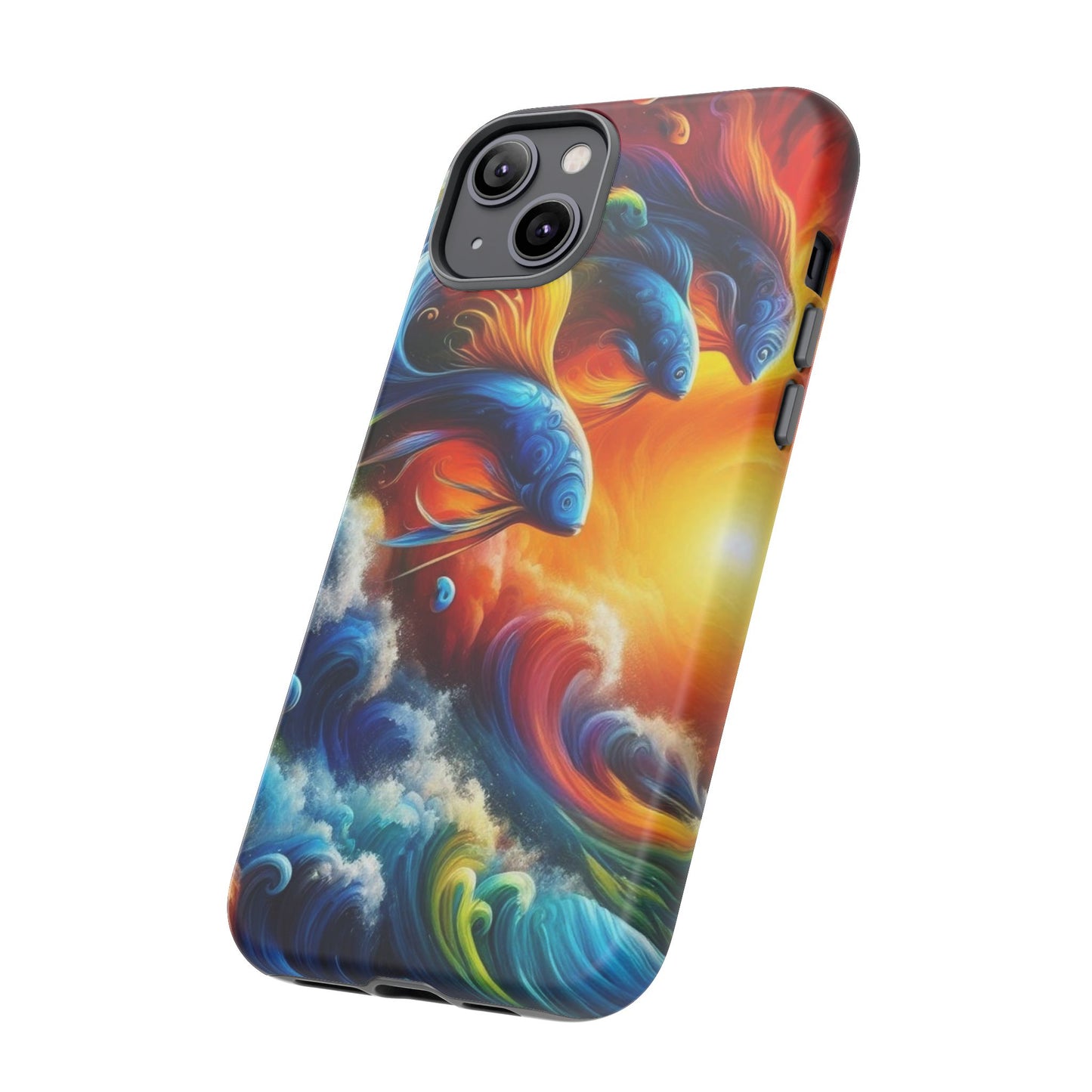 Vibrant Fishing Enthuiast Phone Tough Case