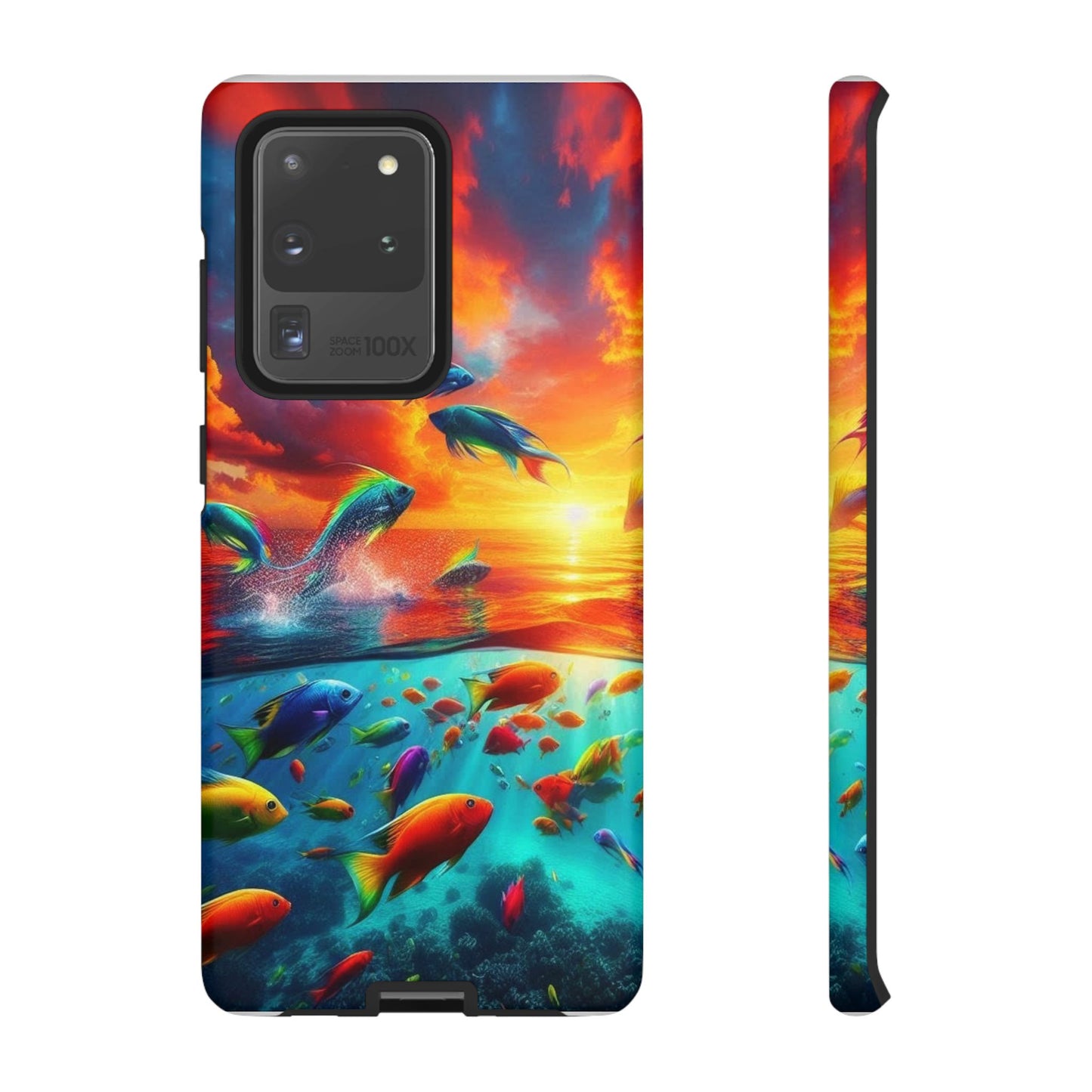 Vibrant Fishing Enthuiast Phone Tough Case