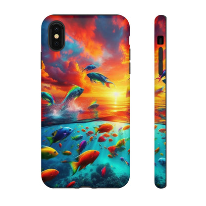 Vibrant Fishing Enthuiast Phone Tough Case