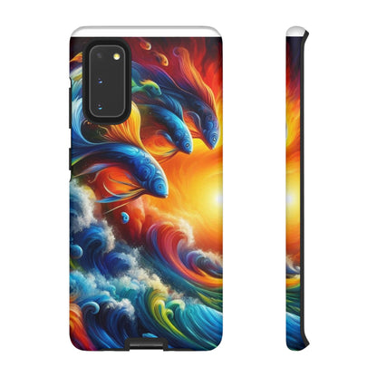 Vibrant Fishing Enthuiast Phone Tough Case