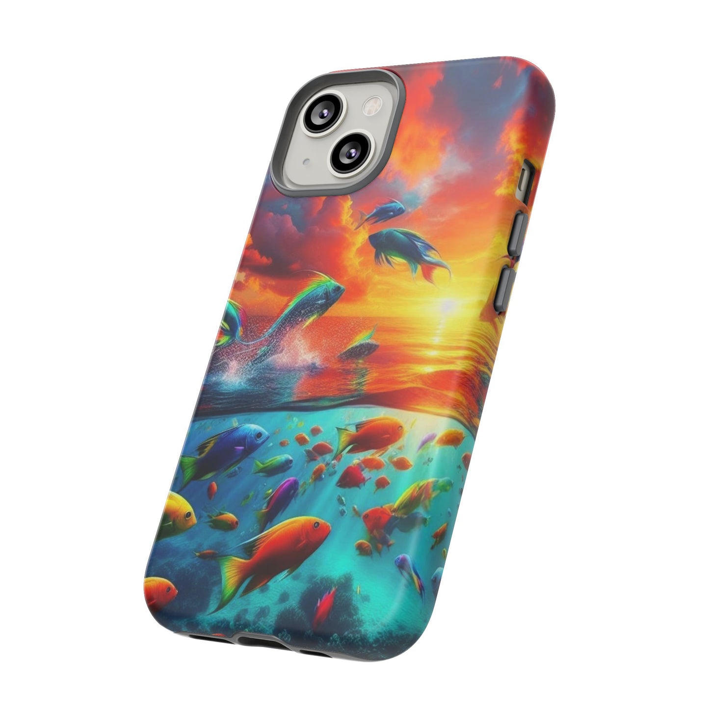 Vibrant Fishing Enthuiast Phone Tough Case