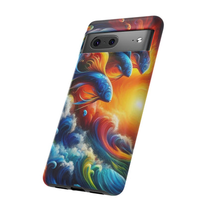 Vibrant Fishing Enthuiast Phone Tough Case