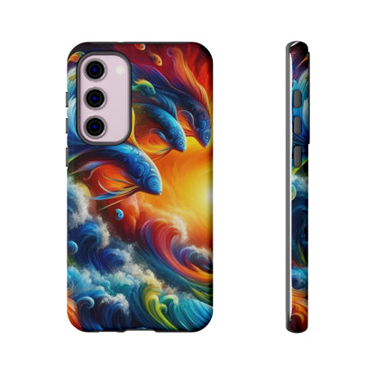 Vibrant Fishing Enthuiast Phone Tough Case