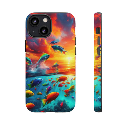 Vibrant Fishing Enthuiast Phone Tough Case